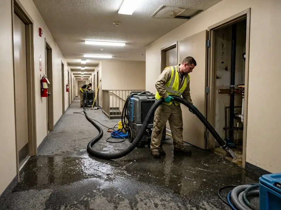 multi-unit-apartment-hallway-f-005 — frequently asked questions, Emergency Burst Pipe Water Extraction & Removal in Oak Lawn…